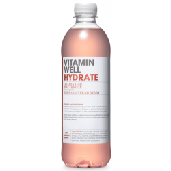 Vitamin Well Hydrate - Rhubarb & Strawberry 12 x 500ml